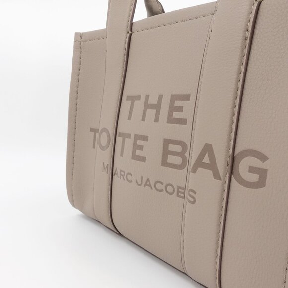 Marc Jacobs Women's The Leather Small Tote Handbag Cement Gray OS - Picture 7 of 16